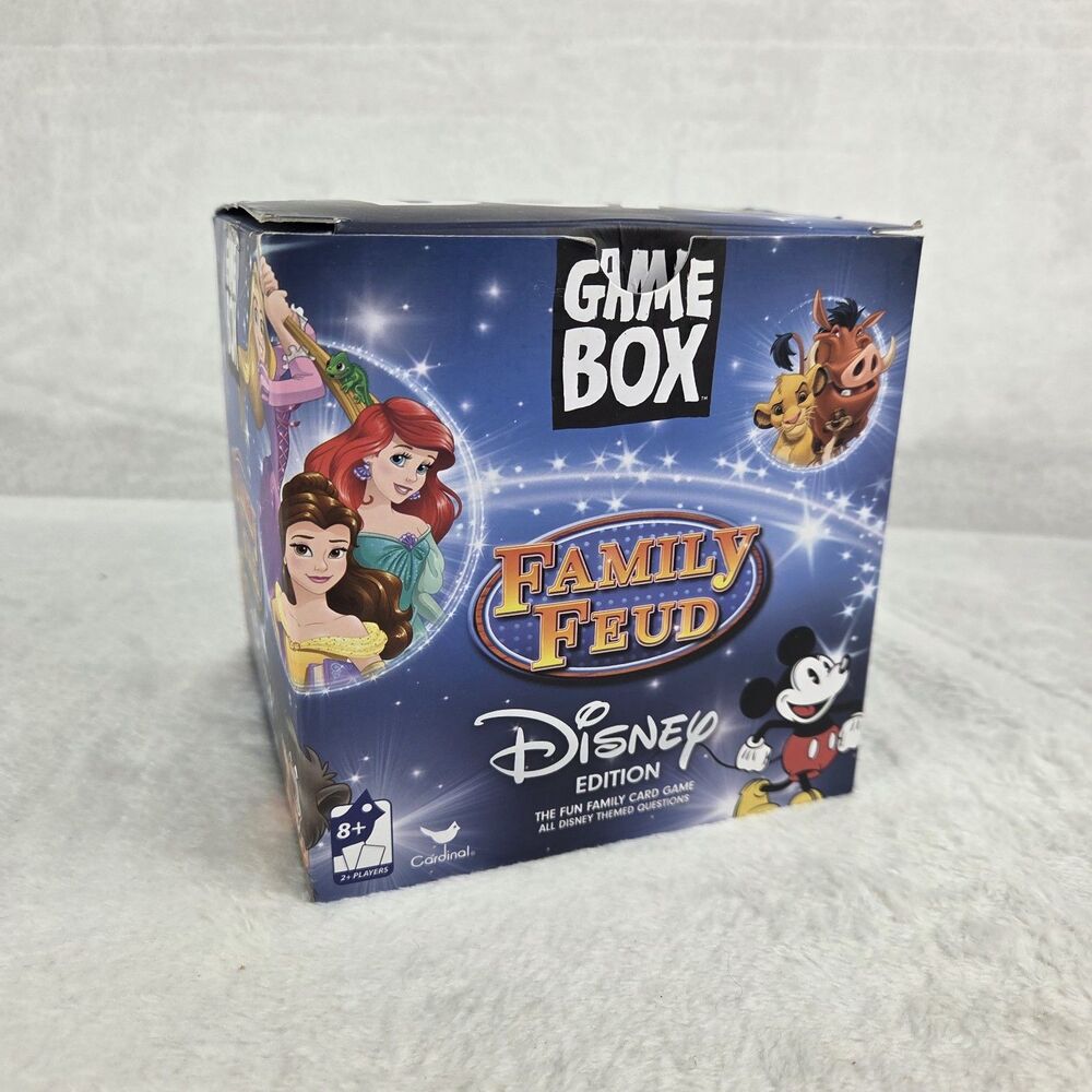 Family Feud Disney Edition Card Game‎ 2016 Complete Game Box